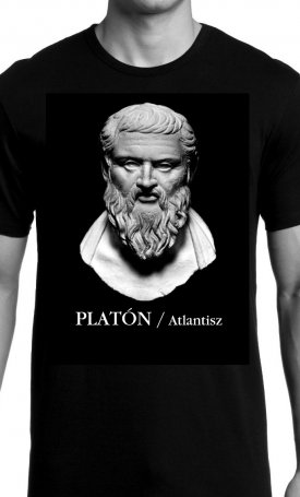 Atlantisz-póló - Platón - unisex S